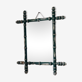 Old mirror called Vintage patinated bamboo