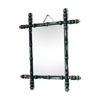 Old mirror called Vintage patinated bamboo