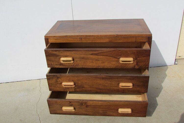 Walnut Art Deco dresser