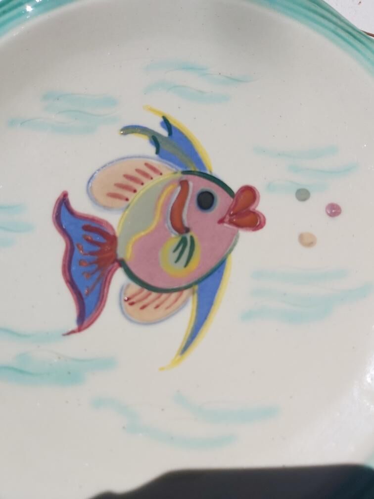 3 plates Cérenne Vallauris Les Pisces