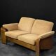Modern Norwegian mid-century two-seater sofa, low-back loveseat Stressless Pegasus by Ekornes.
