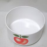 Eight Plates and Bowl with Apple Decoration 70s
