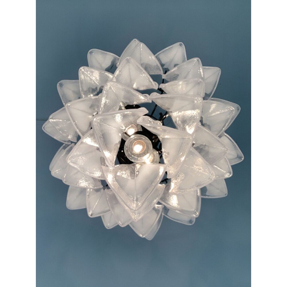 Rondini murano glass cascade chandelier