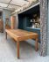 Large antique workshop dining table in solid oak (renovated)