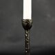 Vintage design hammered brutalist candle holders