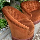 Sofa and chair toad velvet padded velvet