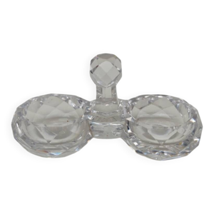 Double Salières en cristal