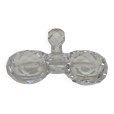 Double crystal salt cellars from Baccarat, early 20th century.