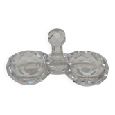 Double Salières en cristal de baccarat, début du XX ème siècle.