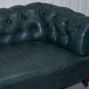 Victorian restored leather Chesterfield sofa 1890 Cornelius V Smith with springs