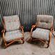 Paire de fauteuil en rotin vintage