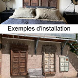 Old wooden door with frame