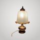Lampe de Table Verre Murano Laiton Champignon Design Moderne Ans ‘70