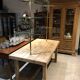 Furniture of trade display serving brass kitchen island Comptoire