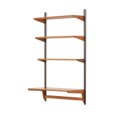 Étagère minimaliste Kai Kristiansen avec un bureau, FM Mobler, années 1960.