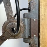 Grey Industrial Scissor Wall Lamp from Elektroinstala, 1960s