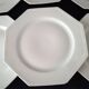 6 flat plates made of Limoges porcelain