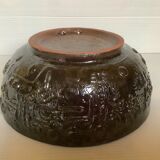 Empty raku ceramic pocket signed De Gheus