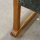 Vintage 1950s signature, solid oak dining throne chairs, Danish craftsmanship