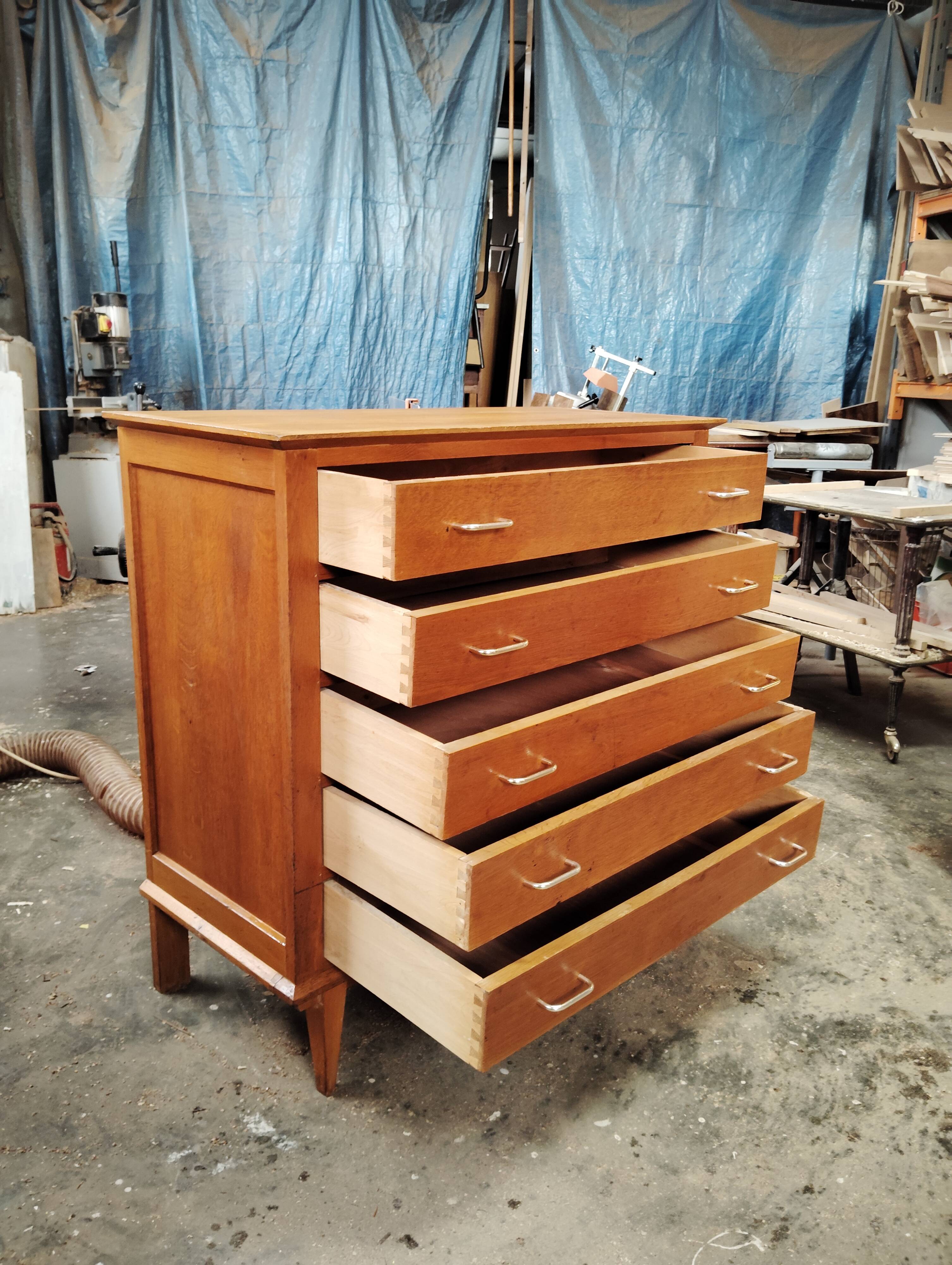 Commode vintage 50s pieds compas