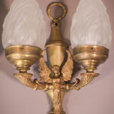 Paire d’appliques murales avec anges