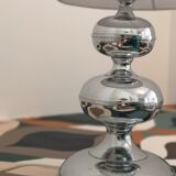 Lampe en chrome space age '70