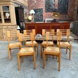 Suite of 6 Pierre Cruège chairs