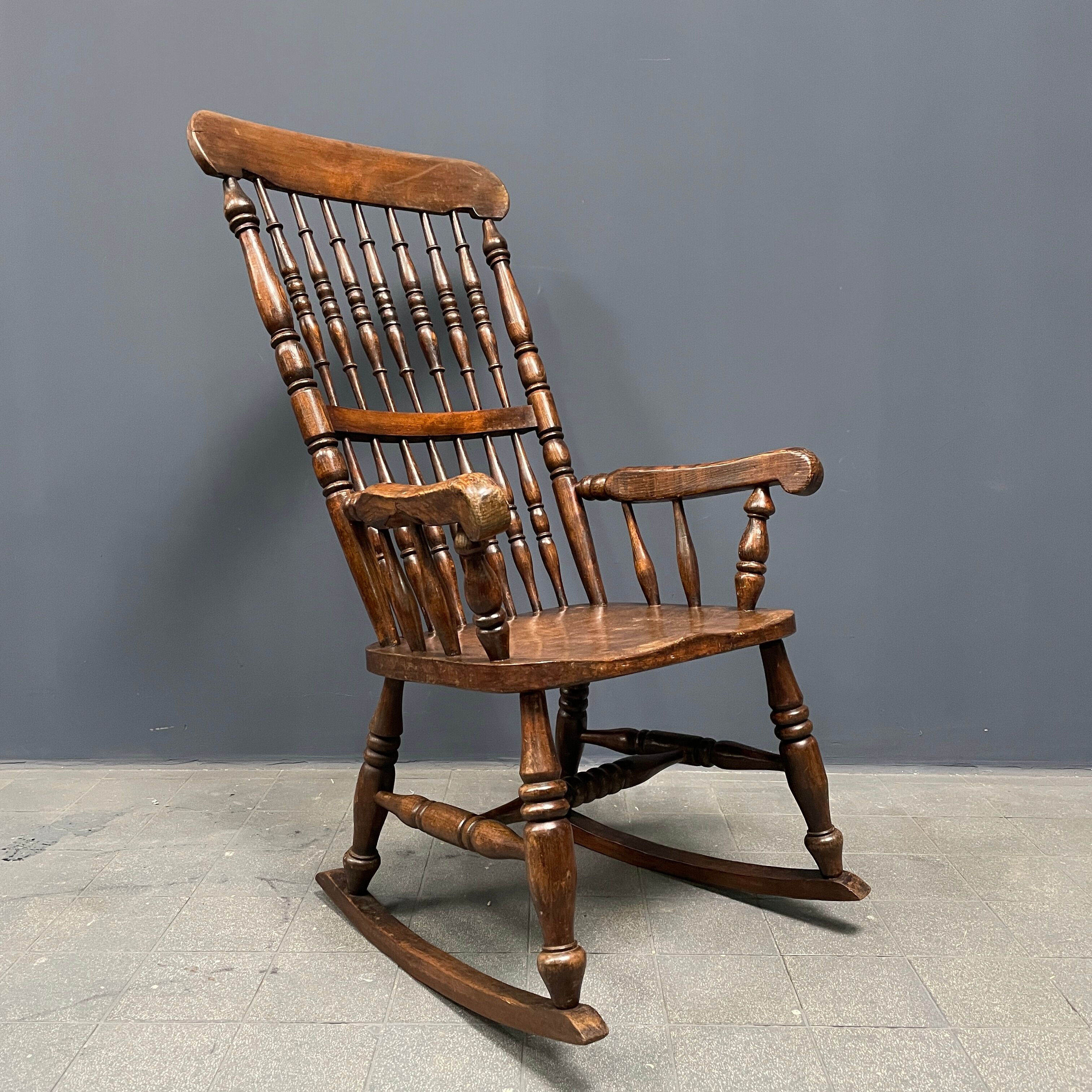 Antique Dutch rocking chair from the early 1900s