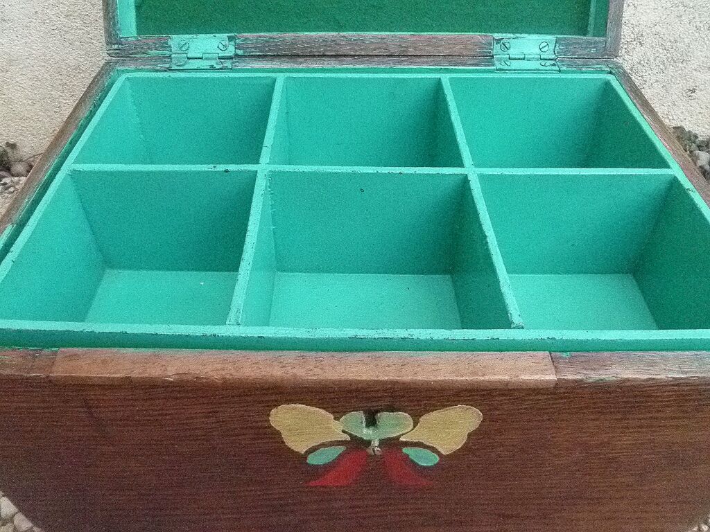 Antique sewing box, vintage