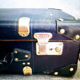 Vintage blue suitcase
