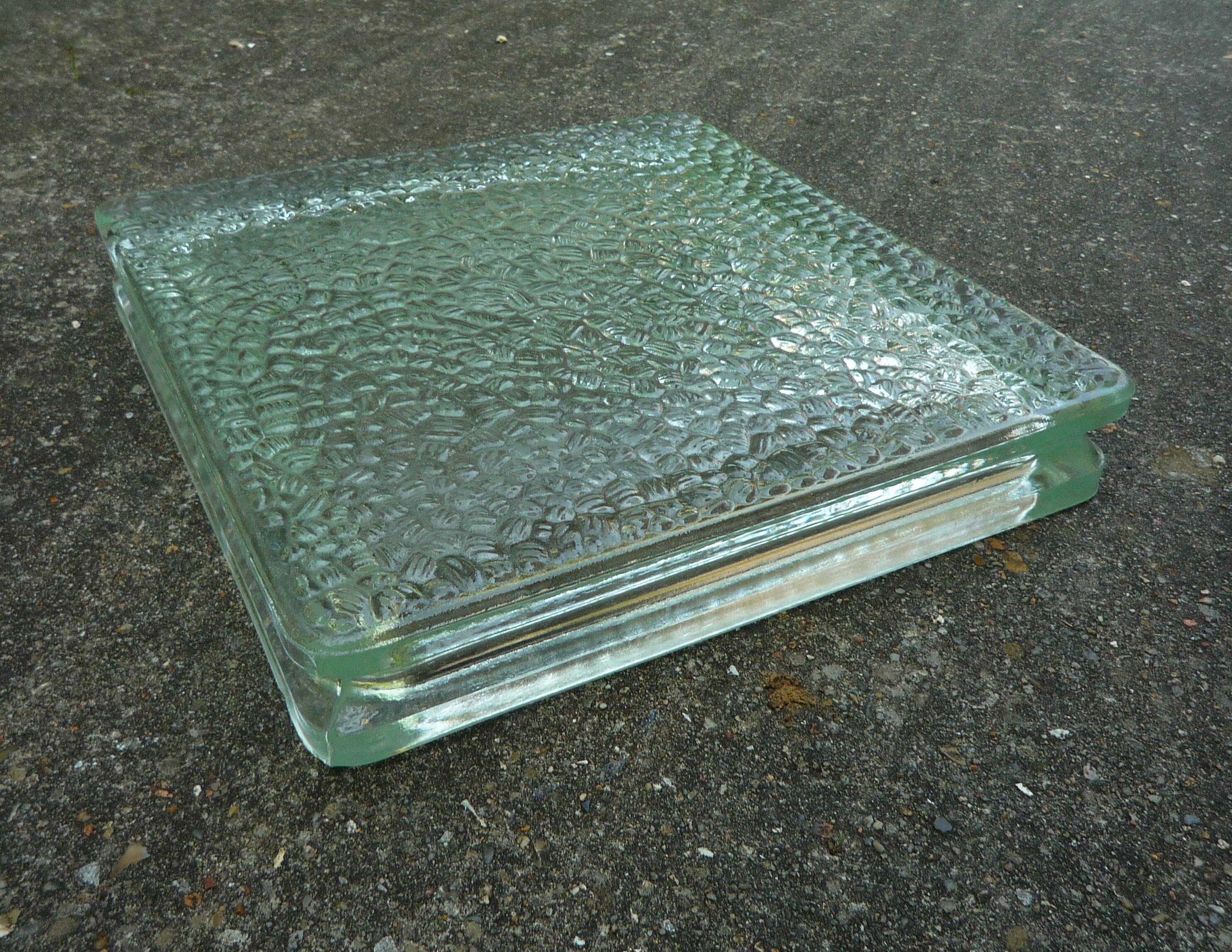 Engineered glass trivet, vintage 60s