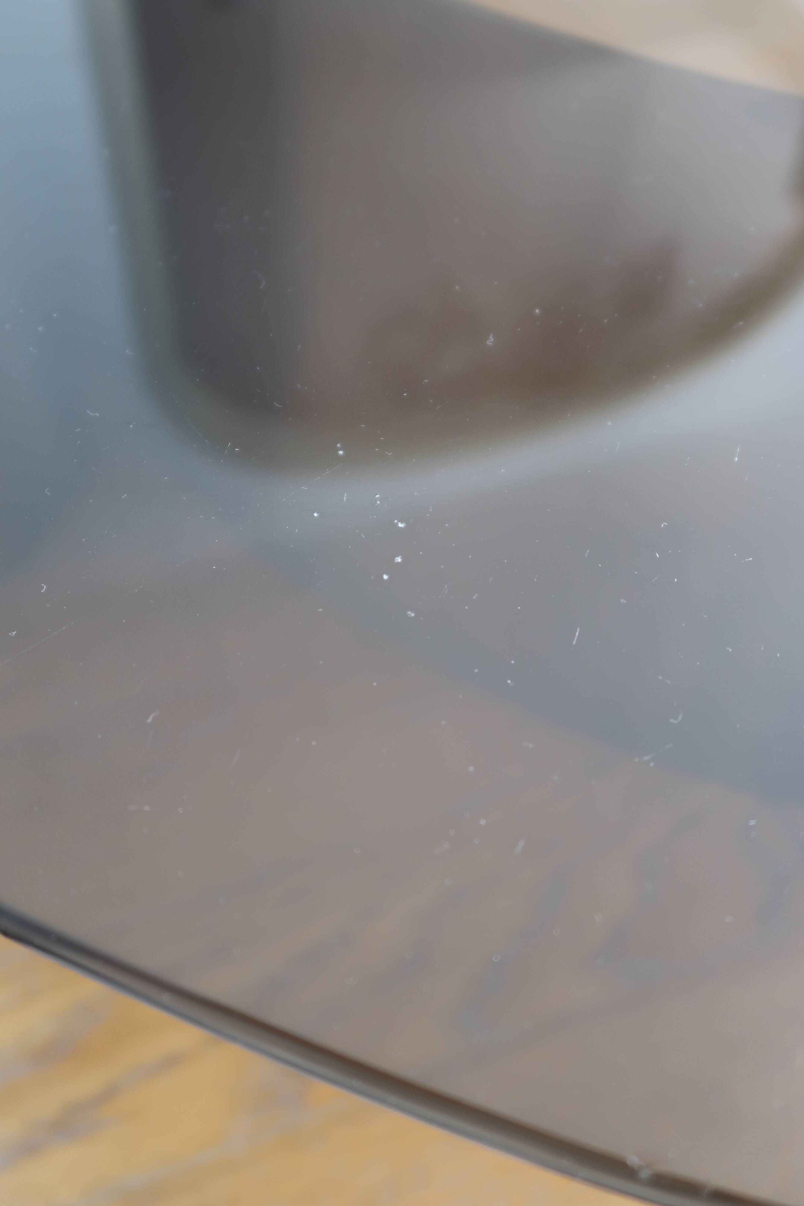 Coffee table smoked glass 70's