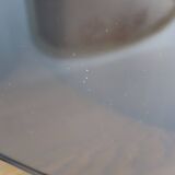 Coffee table smoked glass 70's