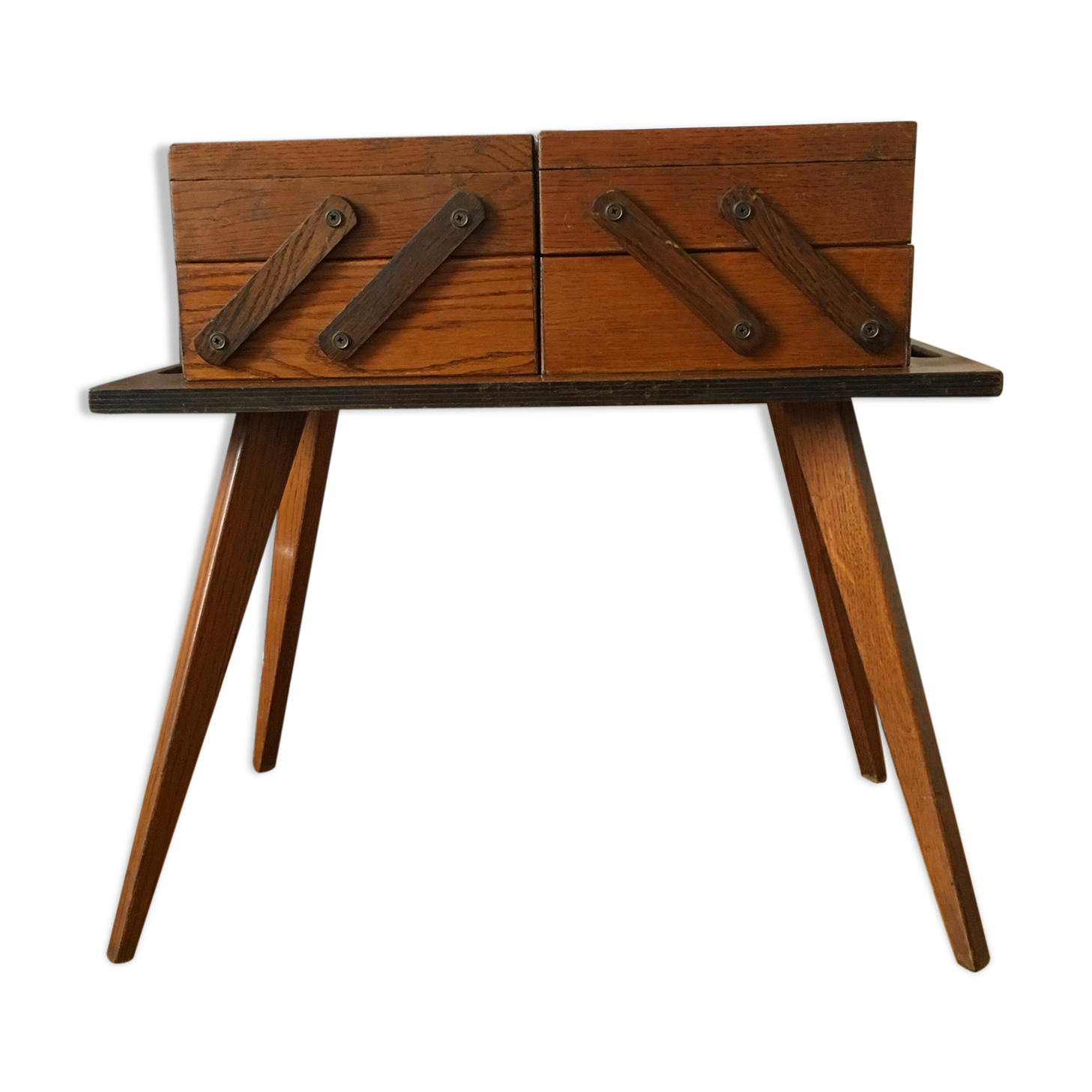 Worker feet vintage compass