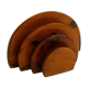 Porte-lettres demi-cercles bois