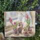 Oil on canvas "the hyacinths"