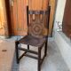 Chaise en cuir Craftsman, années 1970