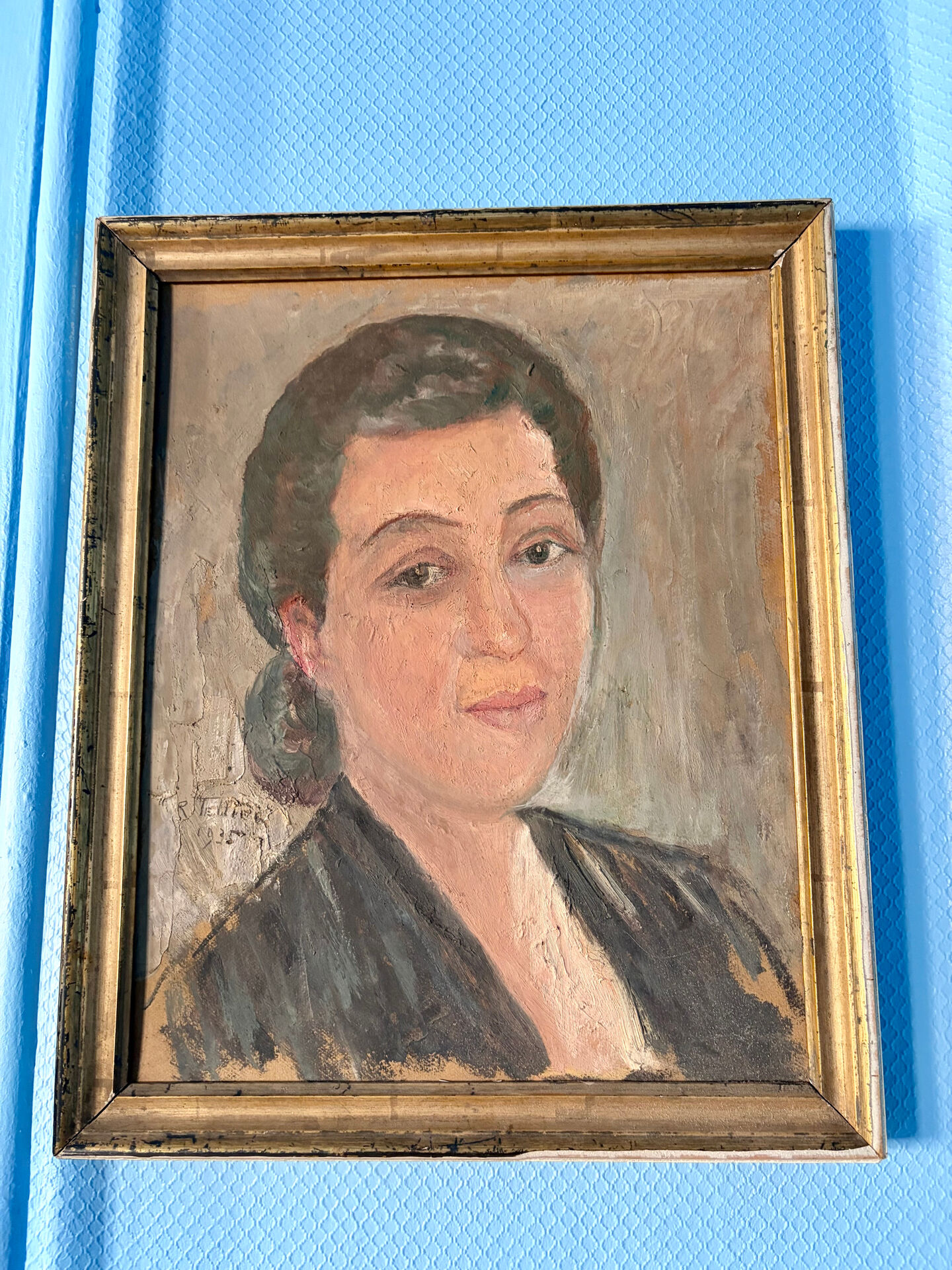 Oil on cardboard Portrait of Suzanne 1935