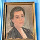 Oil on cardboard Portrait of Suzanne 1935