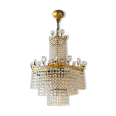 Grapevine waterfall chandelier Hollywood Regency