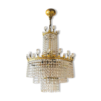 Grapevine waterfall chandelier Hollywood Regency