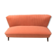 Canapé orange du milieu du siècle 1950