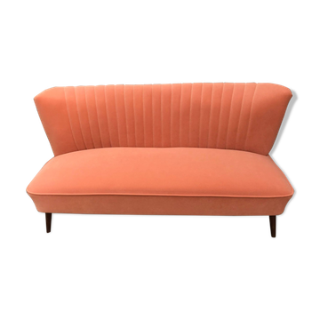 Mid-Century Orange Sofa 1950