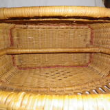 Rattan bamboo magazine holder