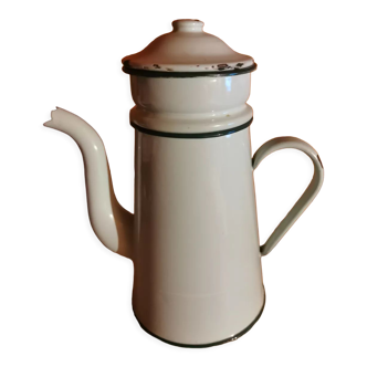 Cafetière émaillée vintage