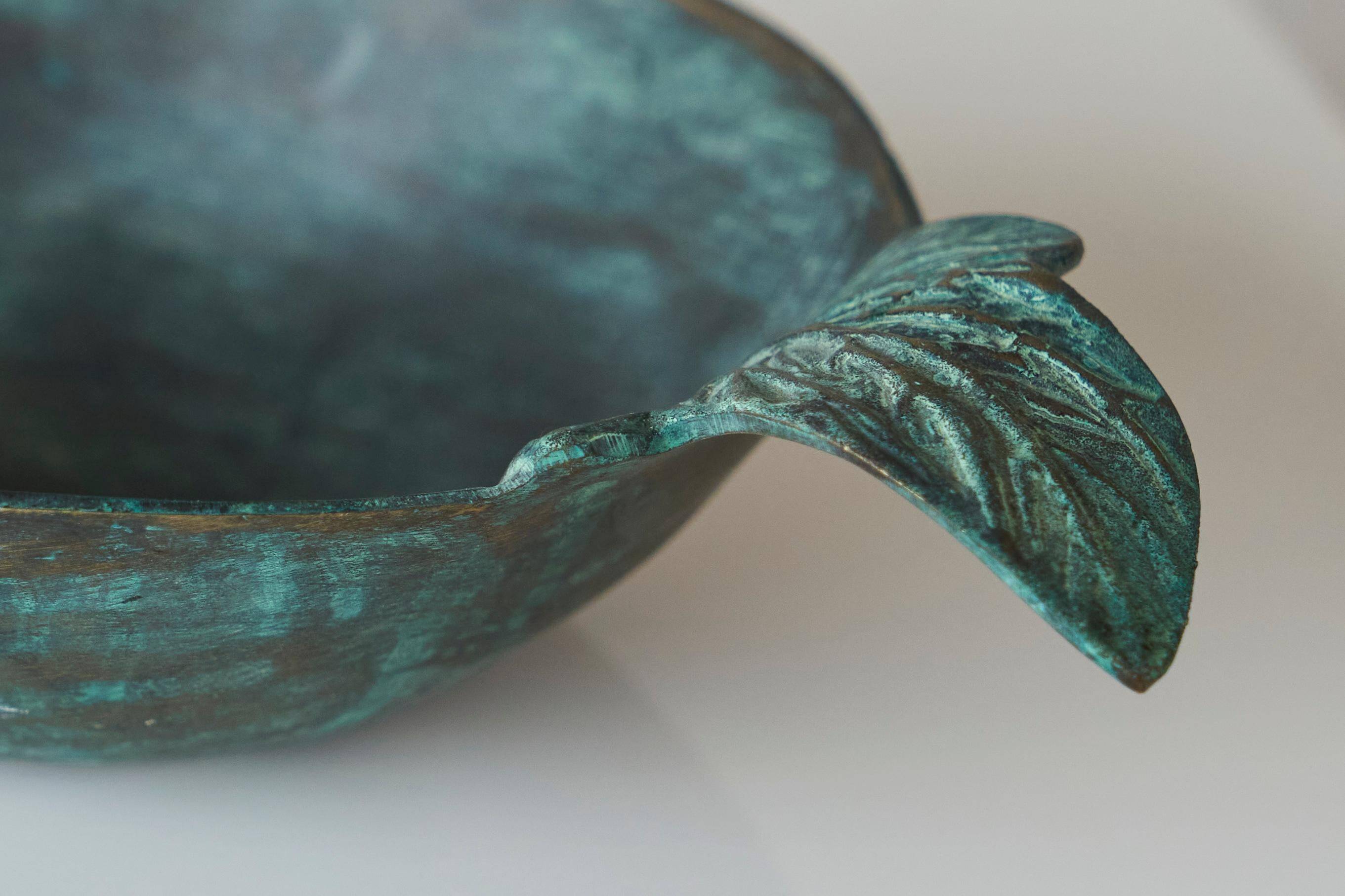 Patinated bronze cup, early 20th century