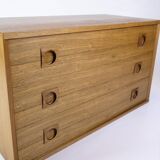Wall-Mounted Chest Of Drawers Made In Rosewood By Albert Hansen From 1960s