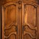 Dauphinoise wardrobe in Louis XV style in walnut, storage sideboard H:2.20m
