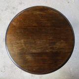 Solid oak pedestal wheel