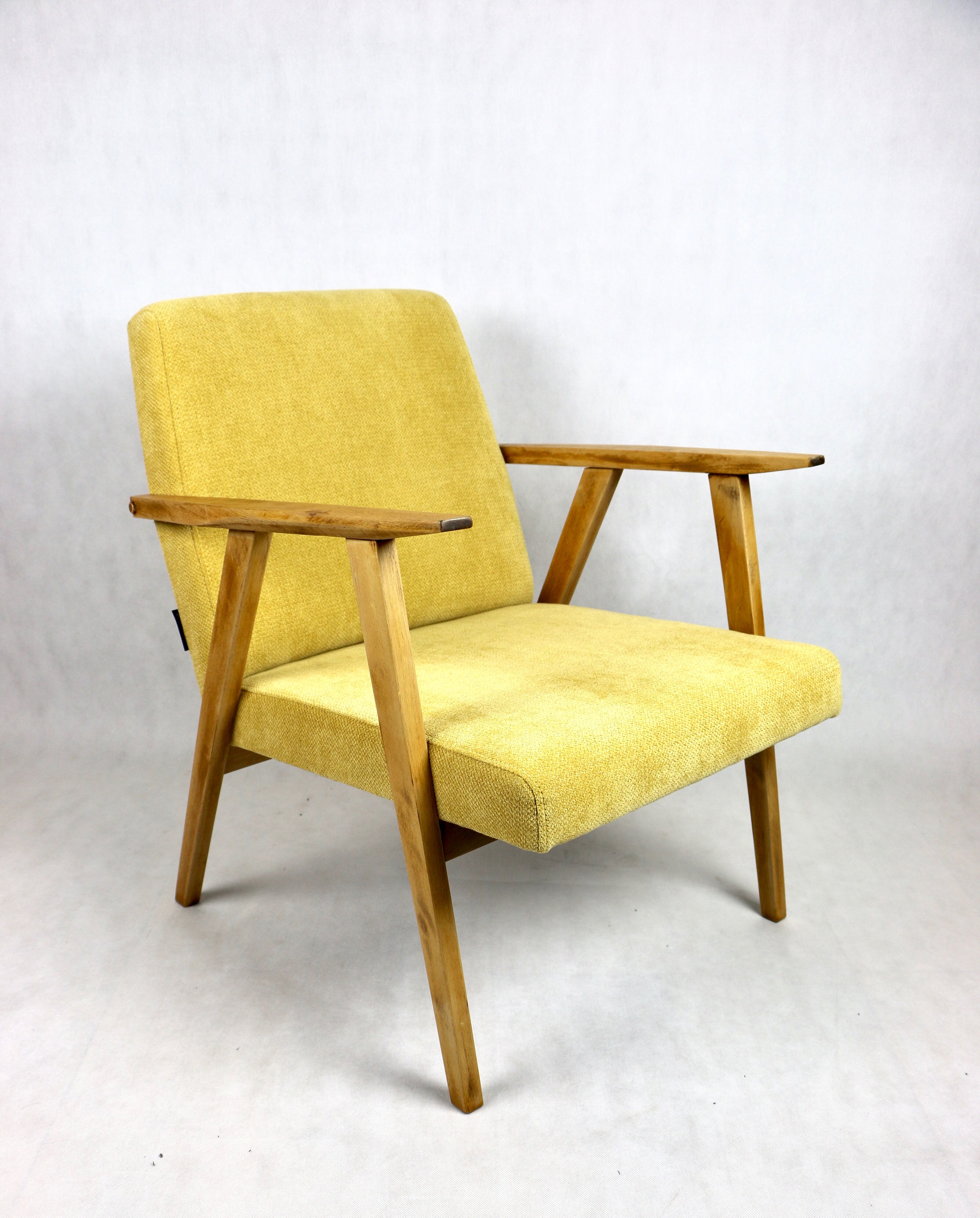 Vintage Yellow Easy Chair, 1970s